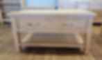 Oak coffee table with drawer