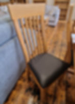 Curved Back Oak Dining Chair