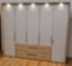 Metz 5 Door, 2 Drawer German Hinge Wardrobe