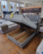 End opening divan ottoman