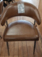 Sunrise Curved Leather Dining Chairs