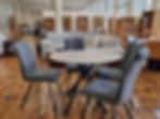 Aberdeen round ceramic dining table
