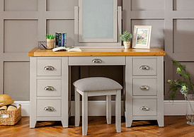 6 drawer dressing table with stool