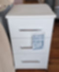 Roma 3 Drawer Bedside